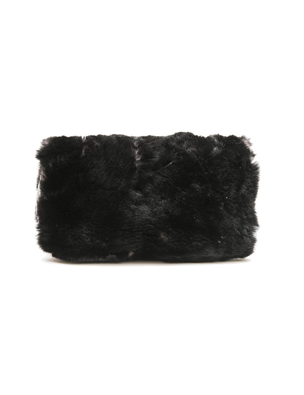 CHANEL flap bag in black quilted leather and black orylag