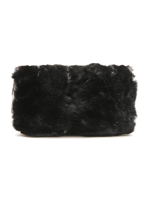 CHANEL flap bag in black quilted leather and black orylag