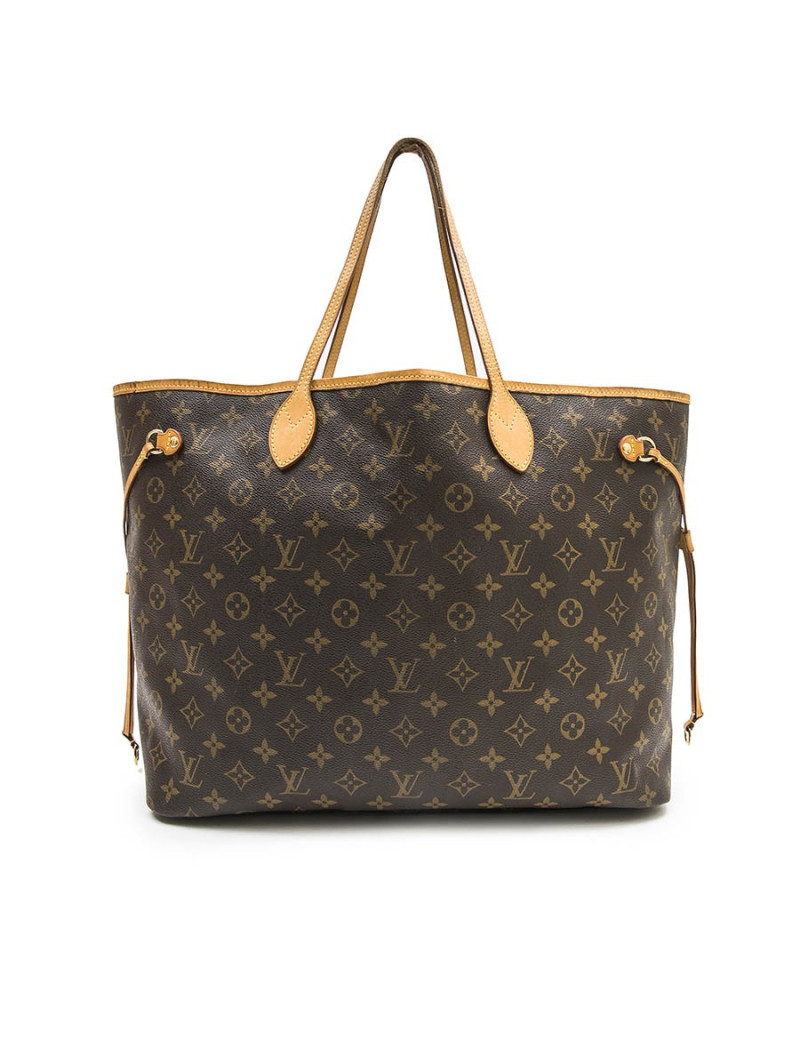 LOUIS VUITTON 'Neverfull' bag in brown monogram canvas