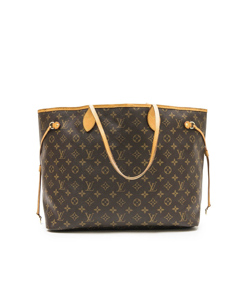 LOUIS VUITTON 'Neverfull' bag in brown monogram canvas