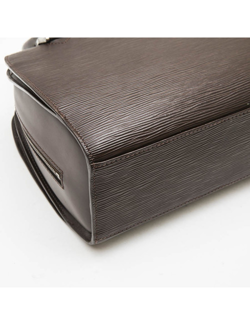 LOUIS VUITTON bag in brown épi leather