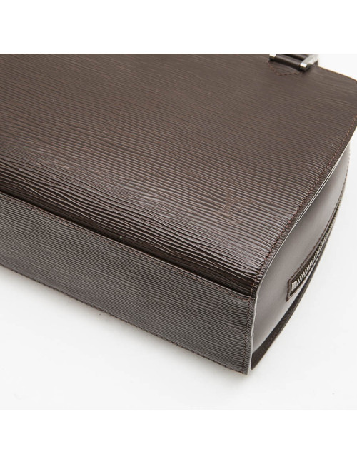 LOUIS VUITTON bag in brown épi leather