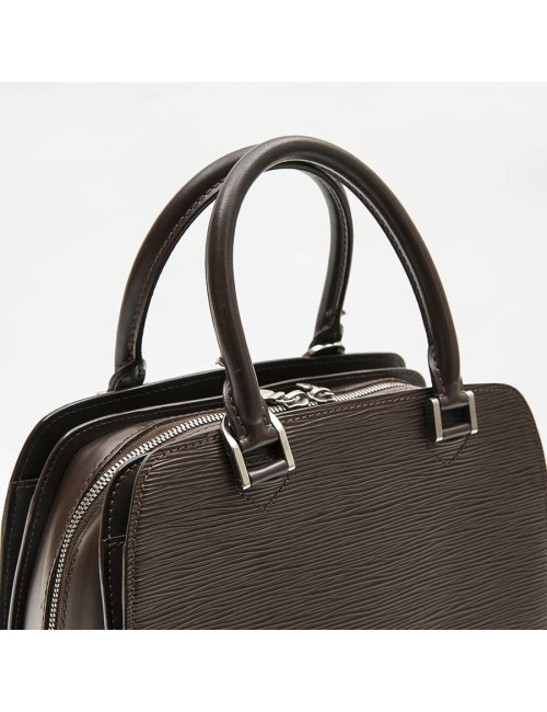 LOUIS VUITTON bag in brown épi leather