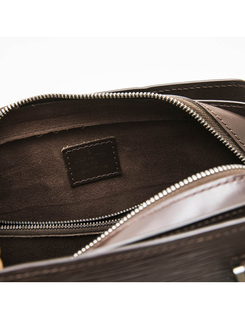 LOUIS VUITTON bag in brown épi leather
