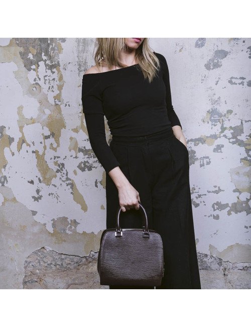 Sac LOUIS VUITTON cuir épi marron