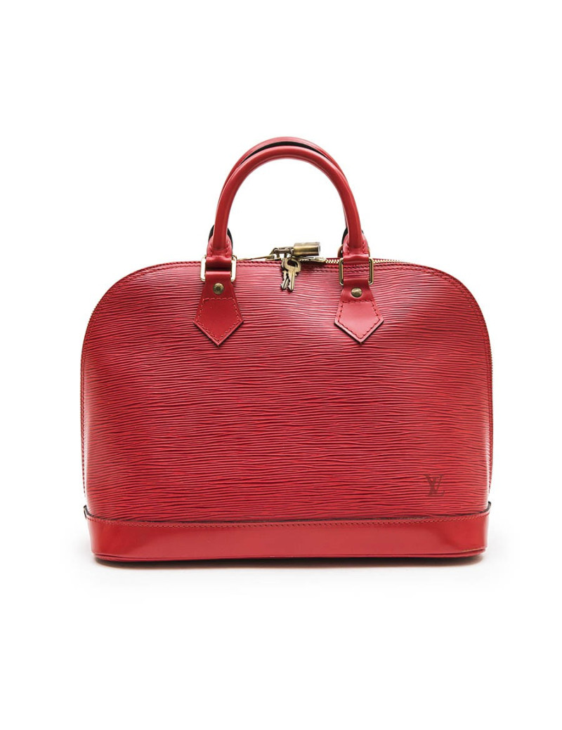 Sac Alma LOUIS VUITTON MM cuir épi rouge