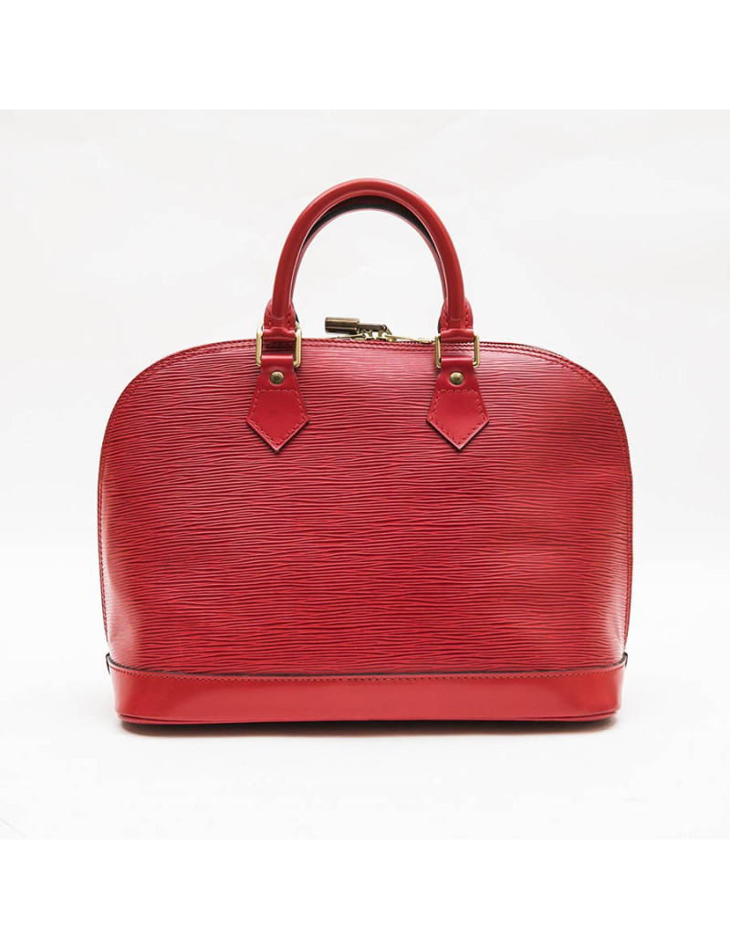 Sac Alma LOUIS VUITTON MM cuir épi rouge
