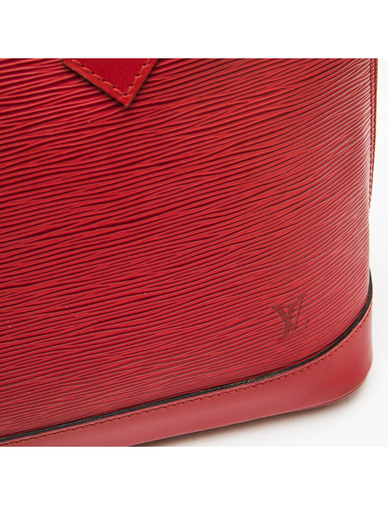 Sac Alma LOUIS VUITTON MM cuir épi rouge