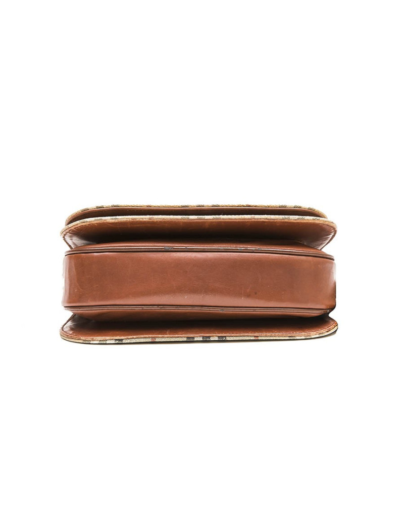 Sac BURBERRY en cuir et toile tartan