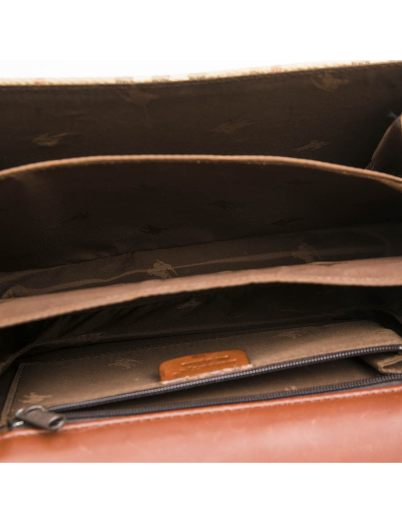 Sac BURBERRY en cuir et toile tartan