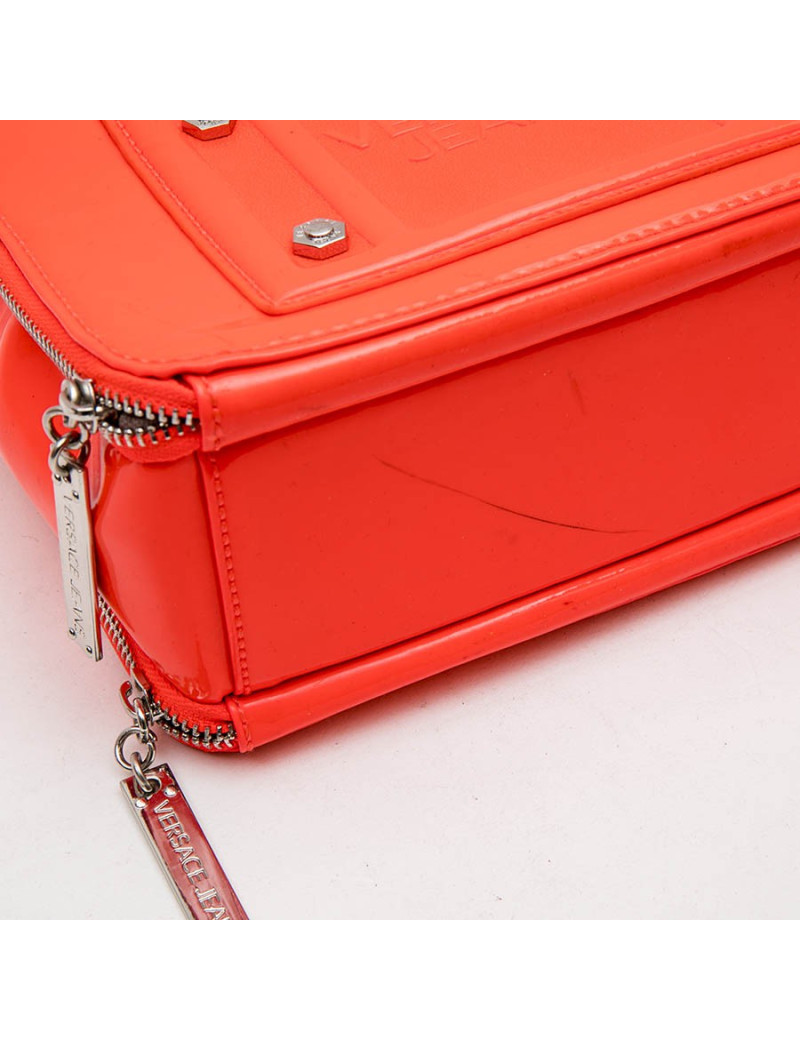 Sac VERSACE en cuir fluo