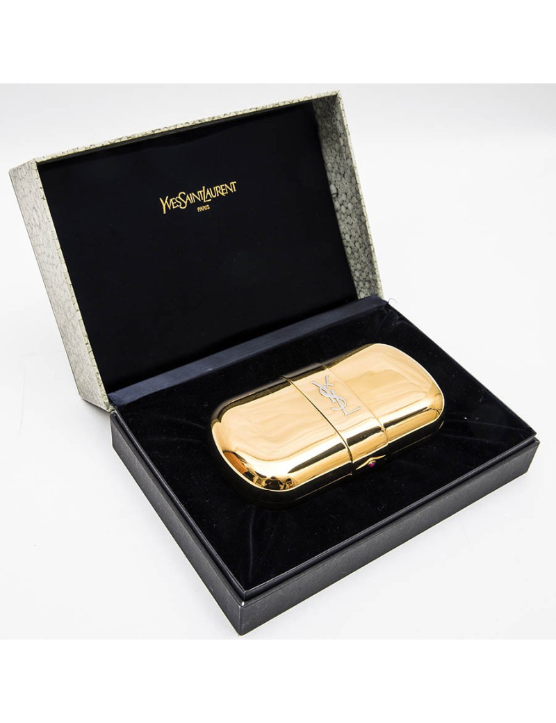 Minaudière YSL SAINT LAURENT en métal doré