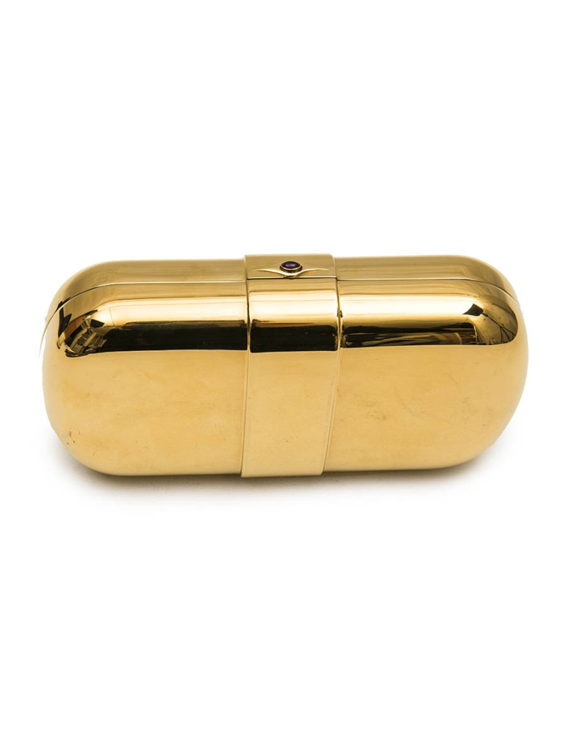 Minaudière YSL SAINT LAURENT en métal doré