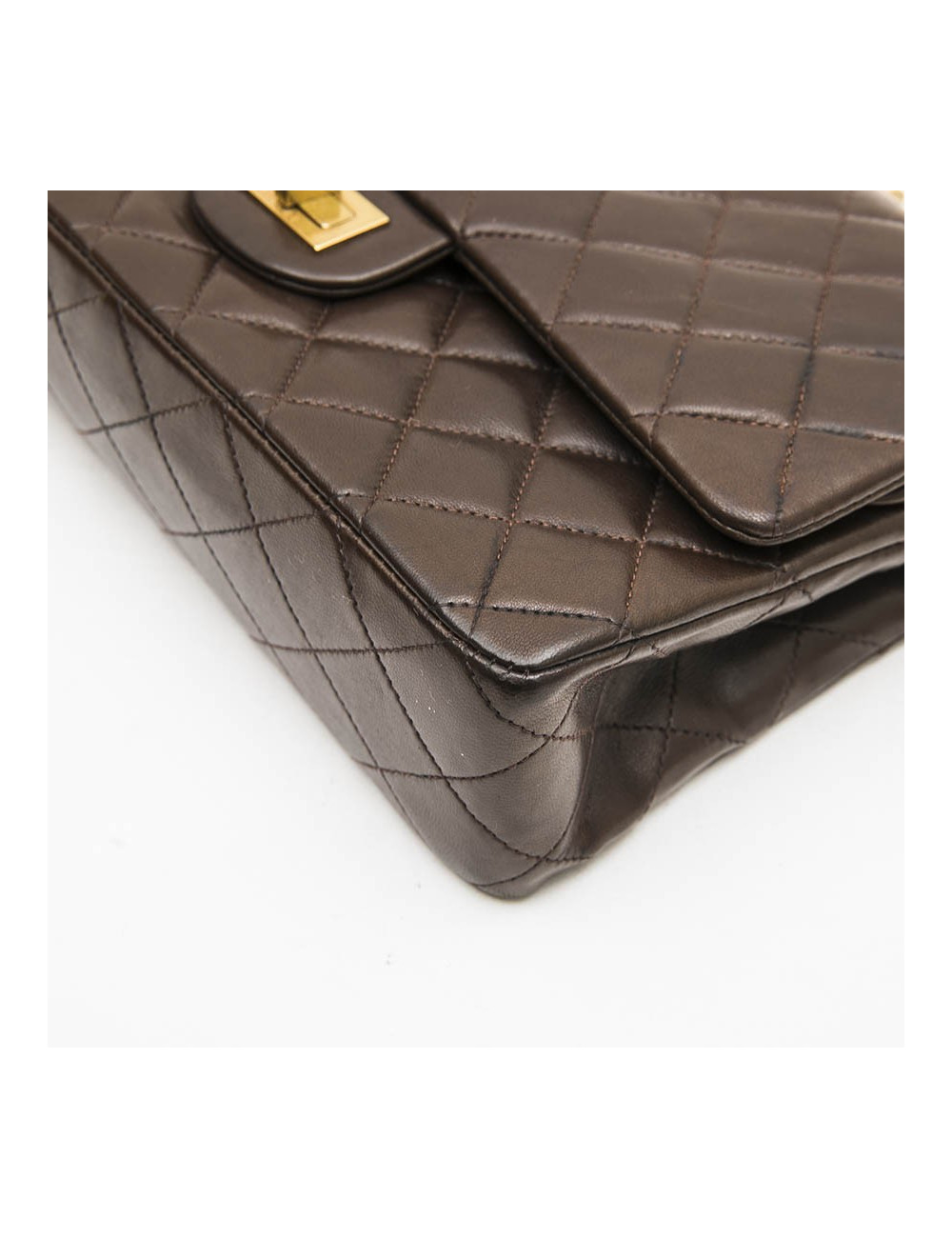 Sac CHANEL Timeless cuir d'agneau lisse marron