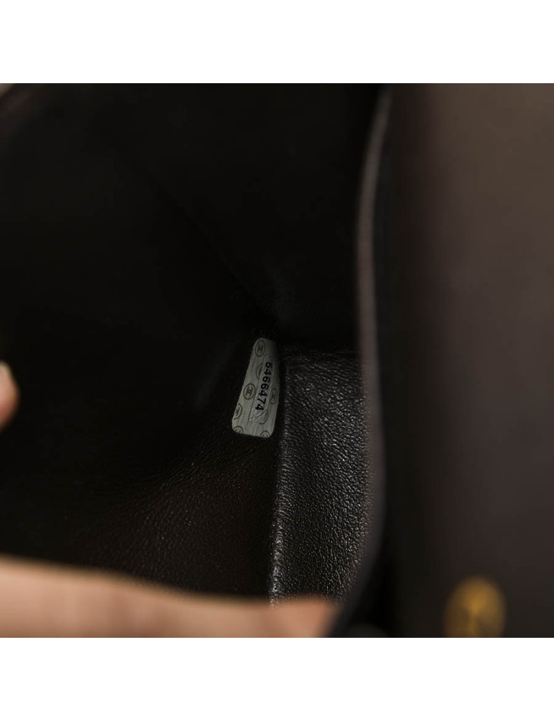 Sac CHANEL Timeless cuir d'agneau lisse marron