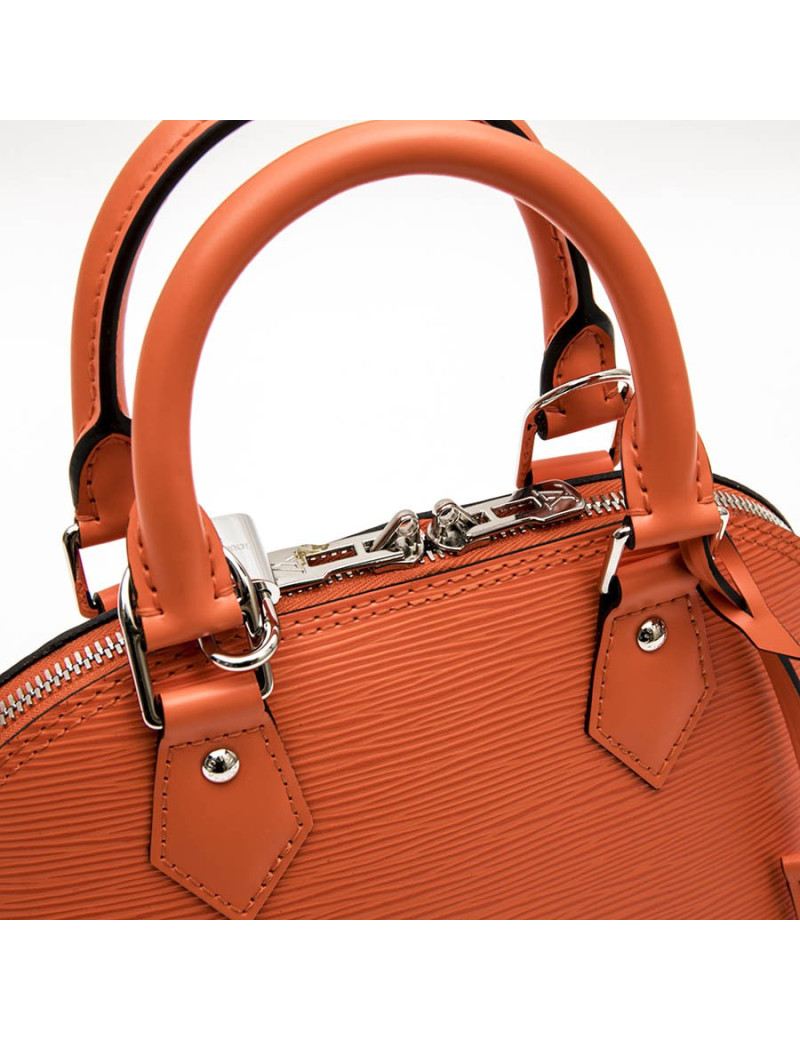 Mini sac Alma LOUIS VUITTON cuir épi corail