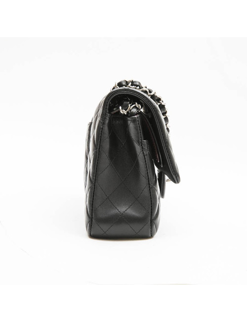 Sac CHANEL Timeless en cuir d'agneau matelassé noir