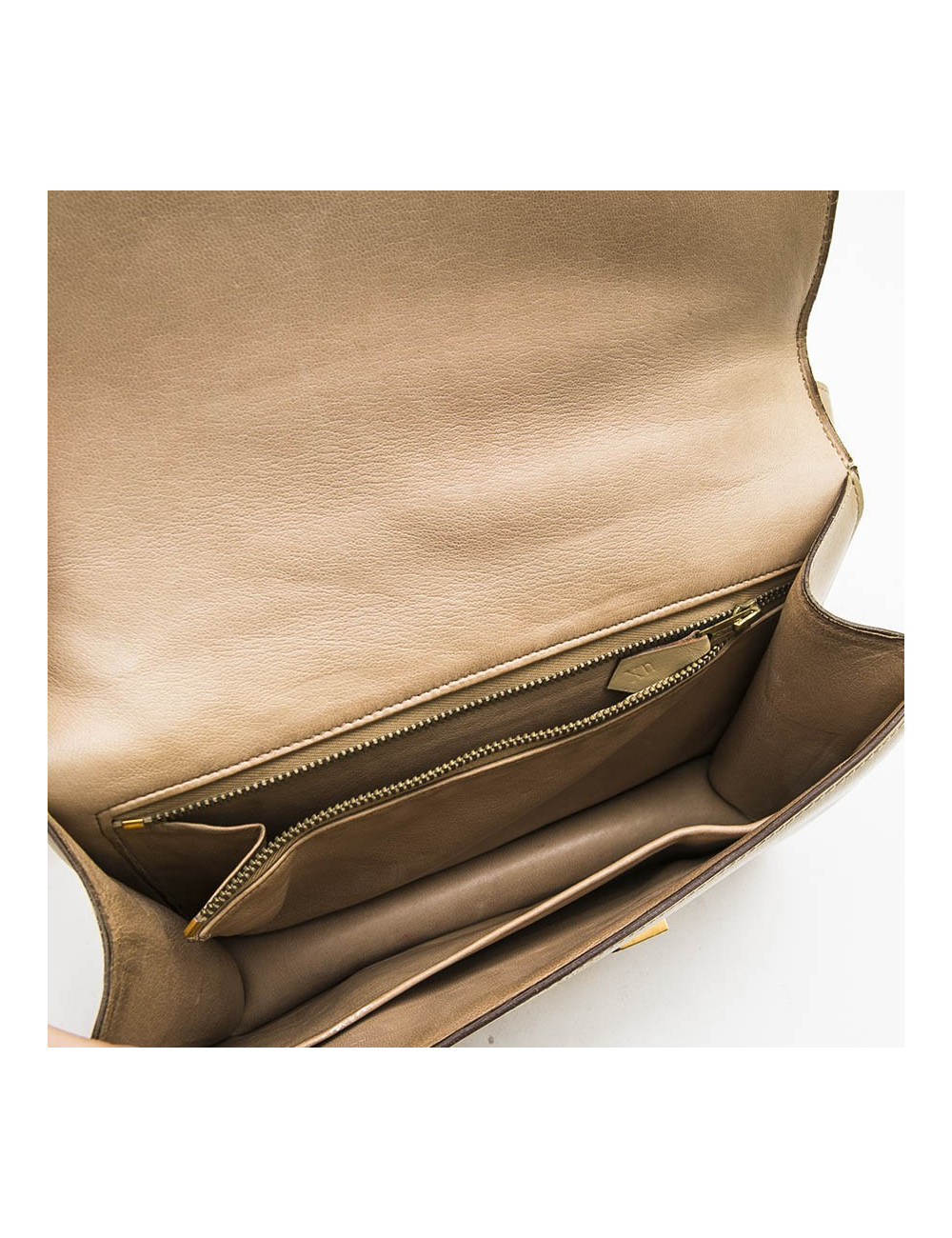 HERMES vintage 'Constance' bag in sand box leather