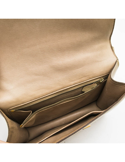 HERMES vintage 'Constance' bag in sand box leather