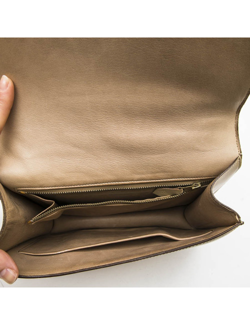 HERMES vintage 'Constance' bag in sand box leather