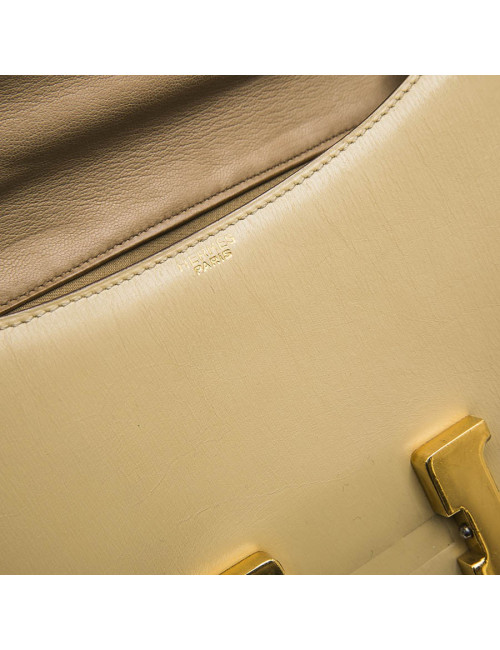HERMES vintage 'Constance' bag in sand box leather