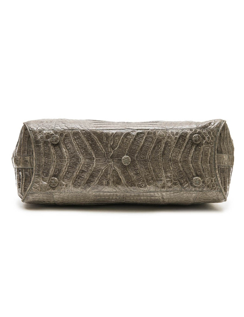 NANCY GONSALEZ bag in gray crocodile