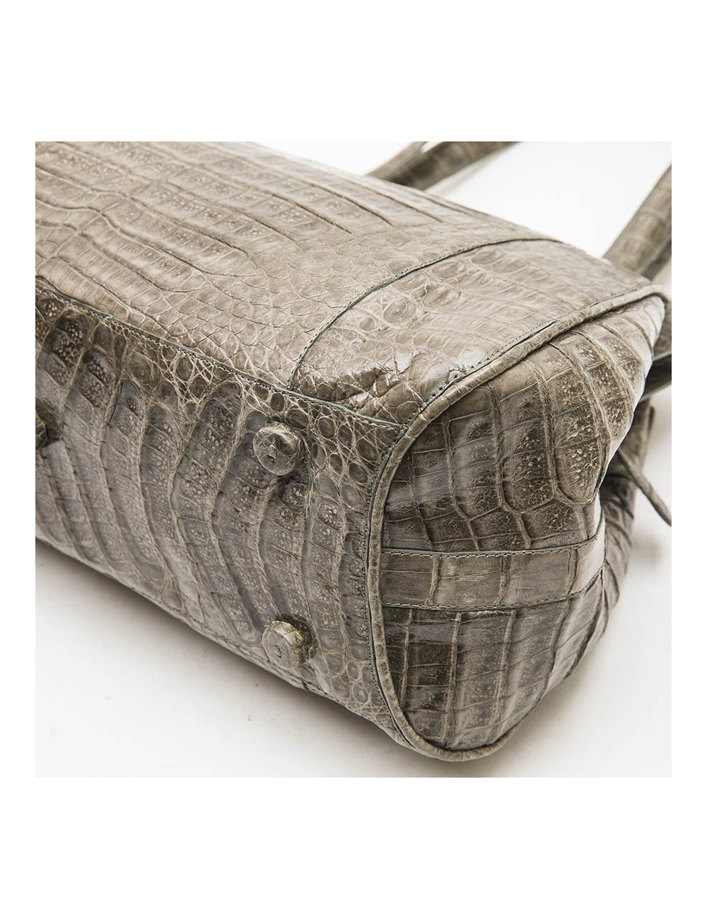  NANCY GONSALEZ bag in gray crocodile