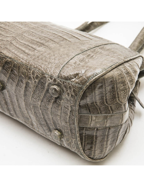  NANCY GONSALEZ bag in gray crocodile