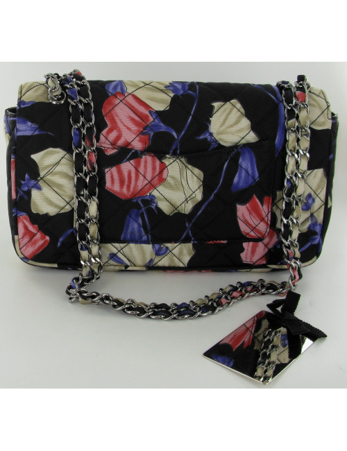 Sac PRADA en tissu fleuri