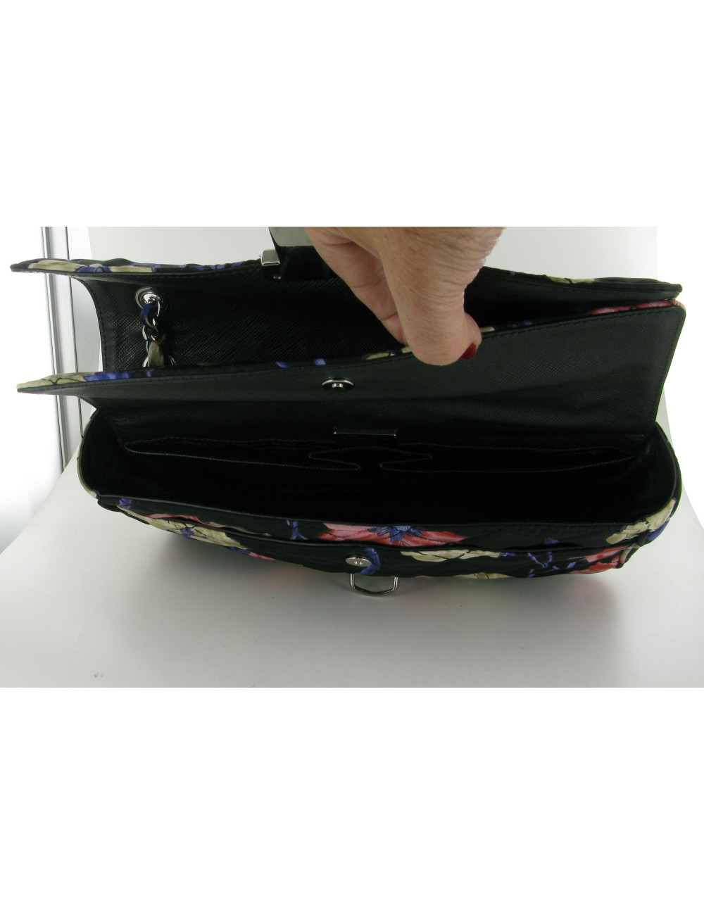 Sac PRADA en tissu fleuri