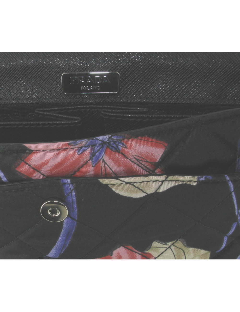 Sac PRADA en tissu fleuri