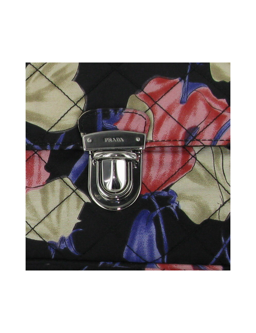 Sac PRADA en tissu fleuri