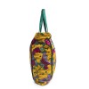 HERMES beach bag in multicolored flower printed cotton