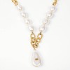 CHANEL couture vintage necklace in molten glass pearls and gilded metal