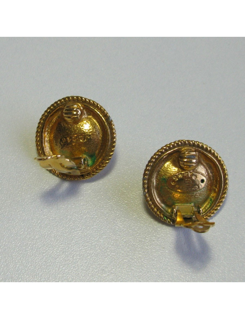 Boucles d'oreille clips CHANEL Couture