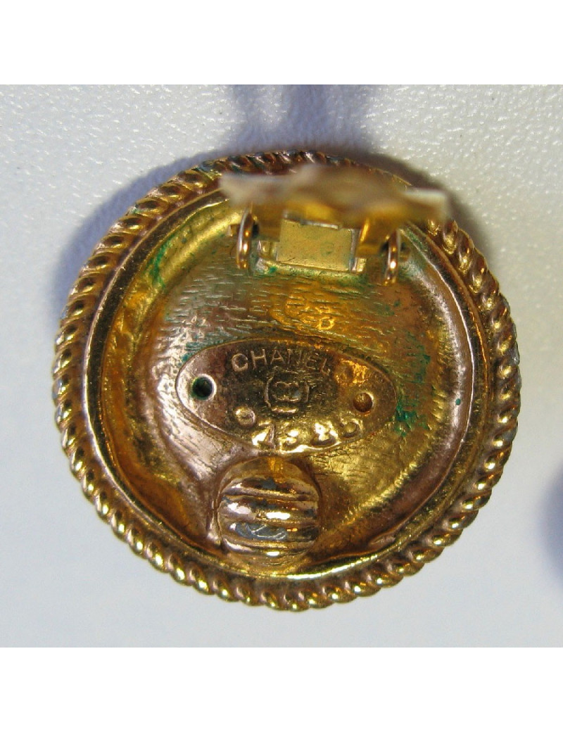 Boucles d'oreille clips CHANEL Couture