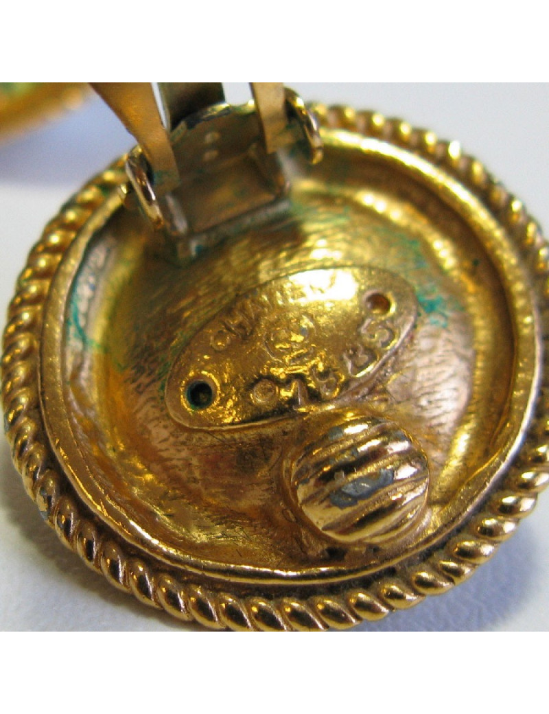 Boucles d'oreille clips CHANEL Couture