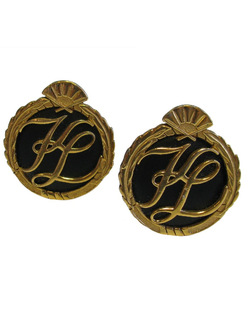 Boucles d'oreille clips KARL LAGERFELD en métal doré
