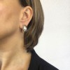 CHANEL Clip-on earrings in sterling silver
