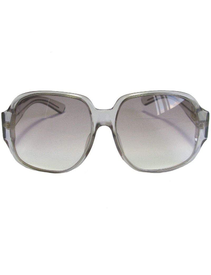Lunettes de soleil GUCCI en plastique gris clair
