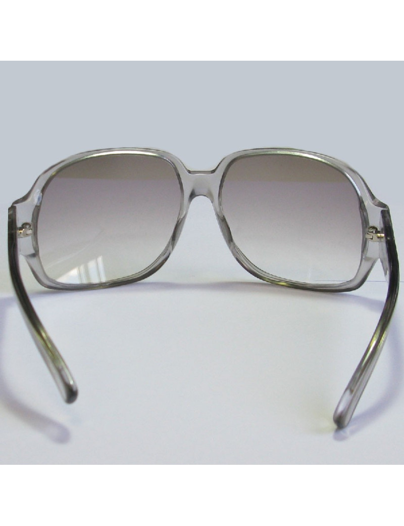 Lunettes de soleil GUCCI en plastique gris clair