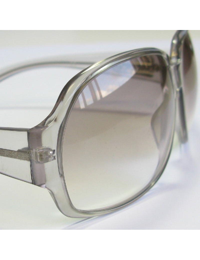 Lunettes de soleil GUCCI en plastique gris clair