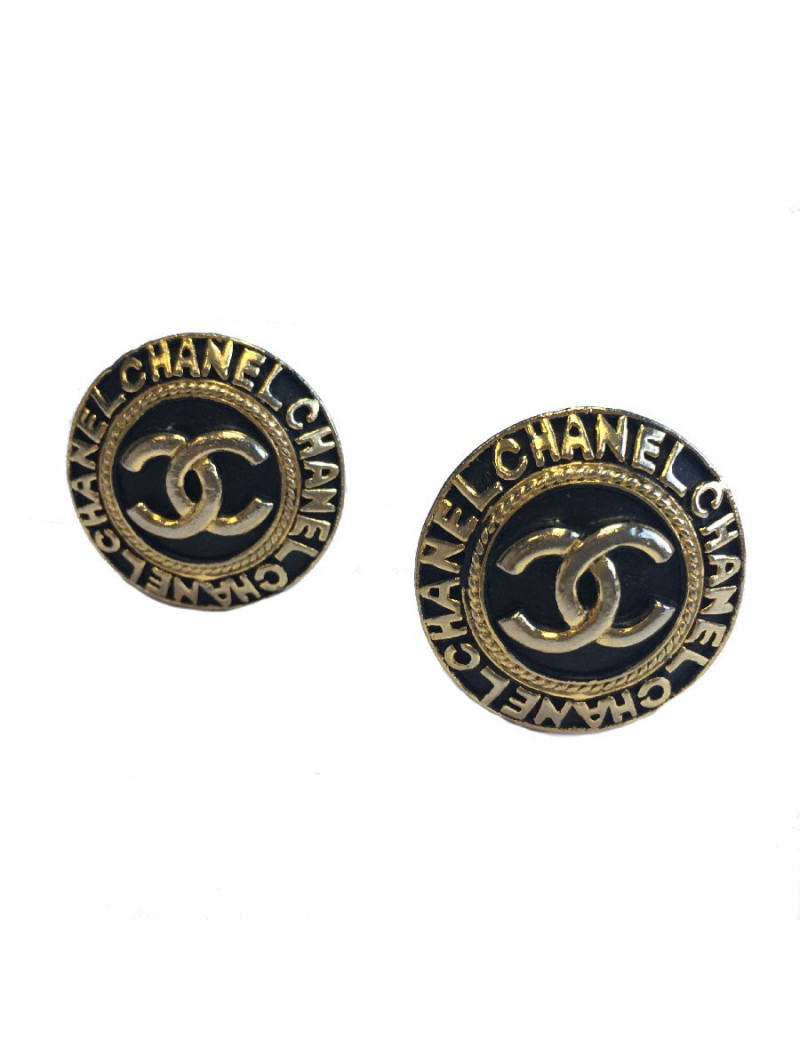 Boucles d'oreilles clips CHANEL vintage