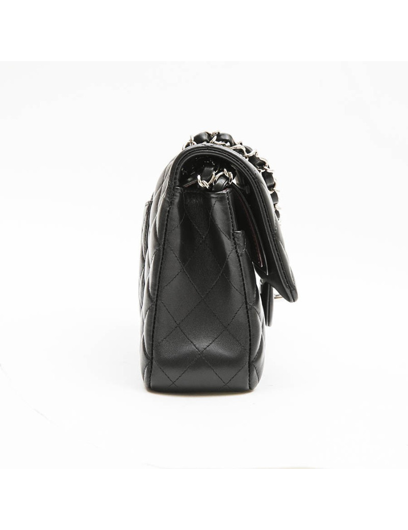 Sac CHANEL Timeless cuir d'agneau lisse noir