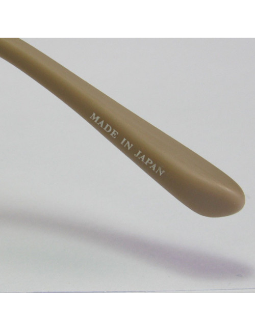 Lunettes de soleil LINDA FARROW LUXE en plastique beige foncé