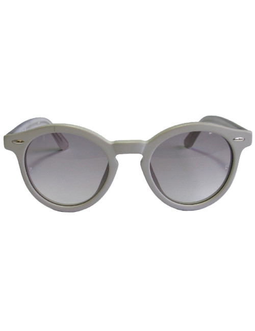 Lunettes de soleil LINDA FARROW LUXE en plastique gris clair