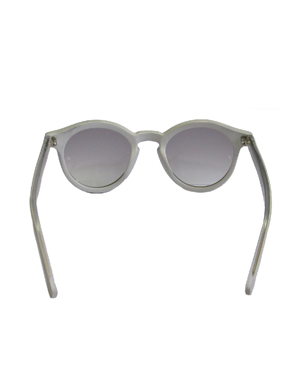 Lunettes de soleil LINDA FARROW LUXE en plastique gris clair
