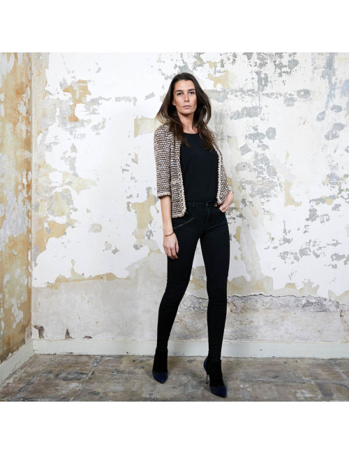 Gilet CHANEL T 36 en tricot multicolore