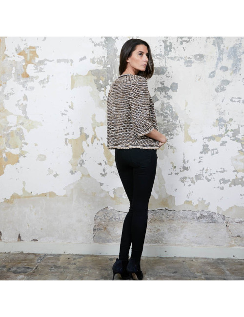 Gilet CHANEL T 36 en tricot multicolore