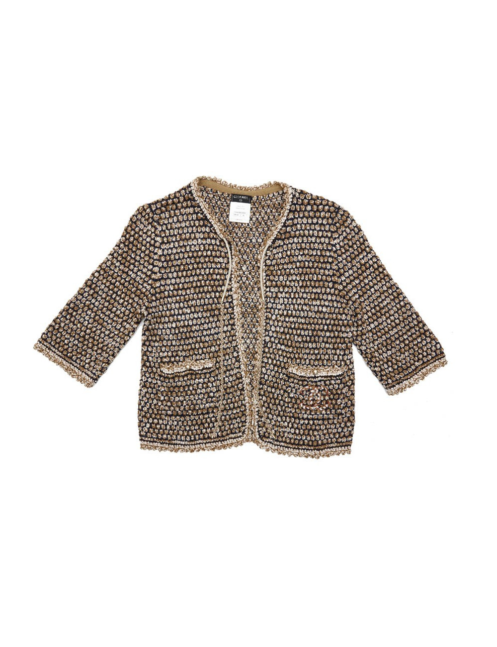 Gilet CHANEL T 36 en tricot multicolore